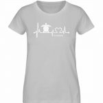 Love Turtle – Damen Premium Bio T-Shirt – heather grey