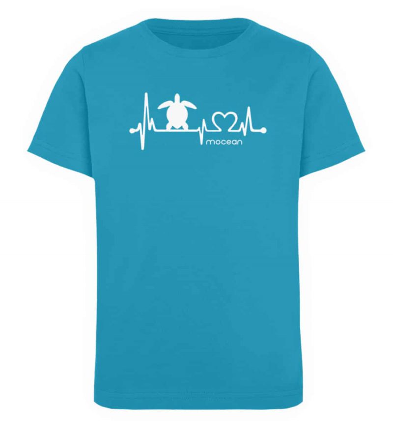 Love Turtle - Kinder Organic T-Shirt - azure