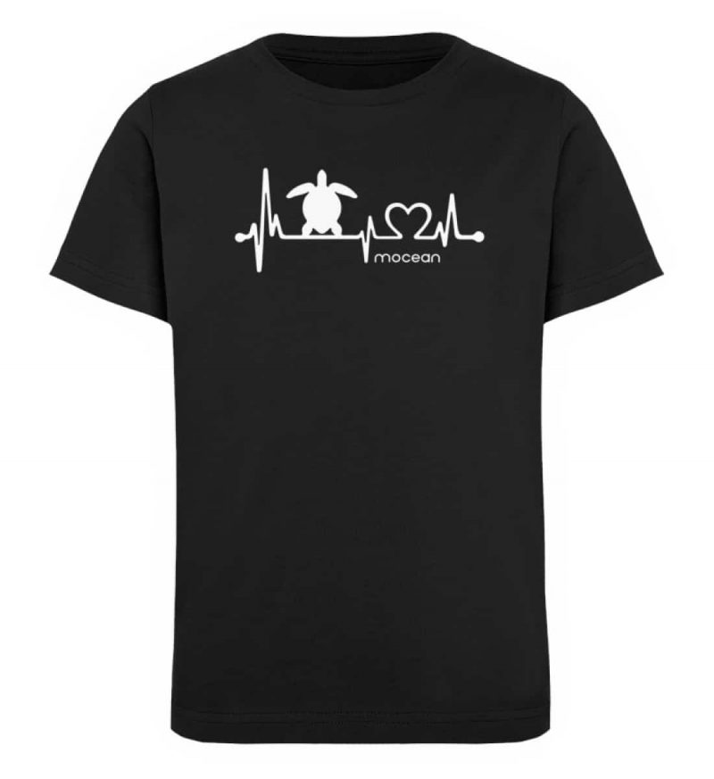 Love Turtle - Kinder Organic T-Shirt - black