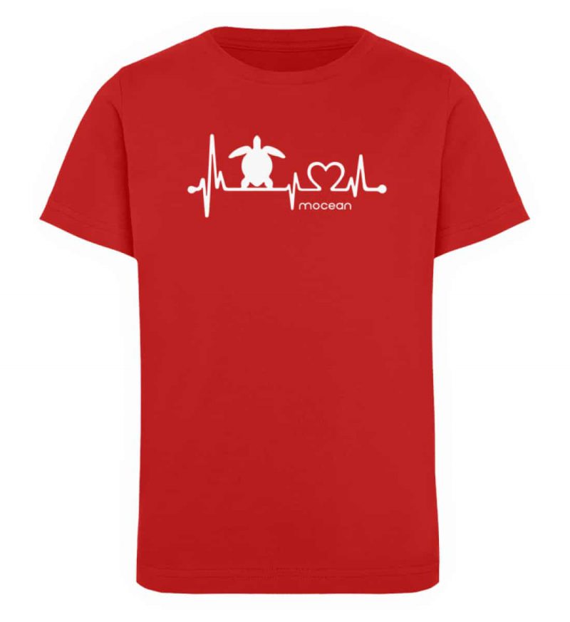 Love Turtle - Kinder Organic T-Shirt - red
