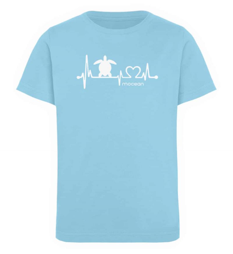 Love Turtle - Kinder Organic T-Shirt - sky blue