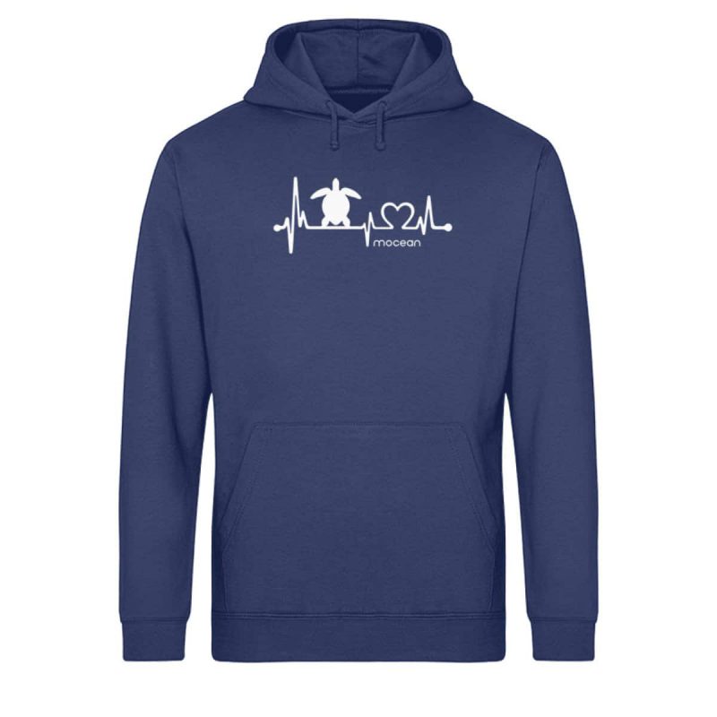 Love Turtle - Light Unisex Bio Hoodie - navy blue