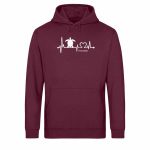 Love Turtle – Light Unisex Bio Hoodie – burgundy
