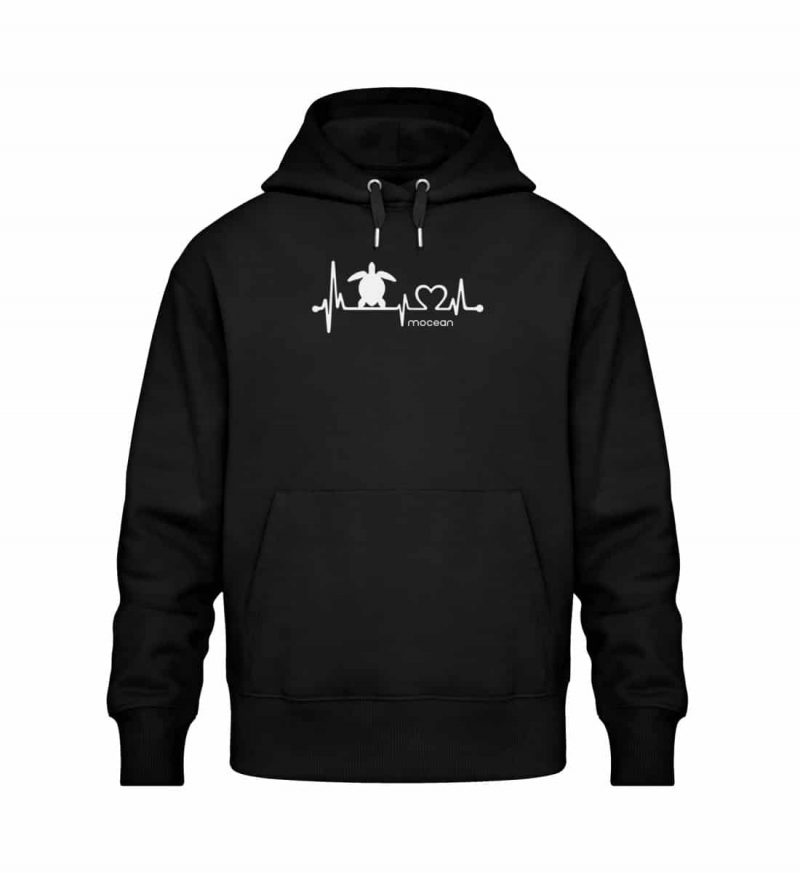 Love Turtle - Relaxed Bio Hoodie - black