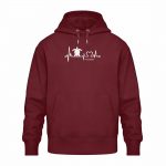 Love Turtle – Relaxed Bio Hoodie – burgundy