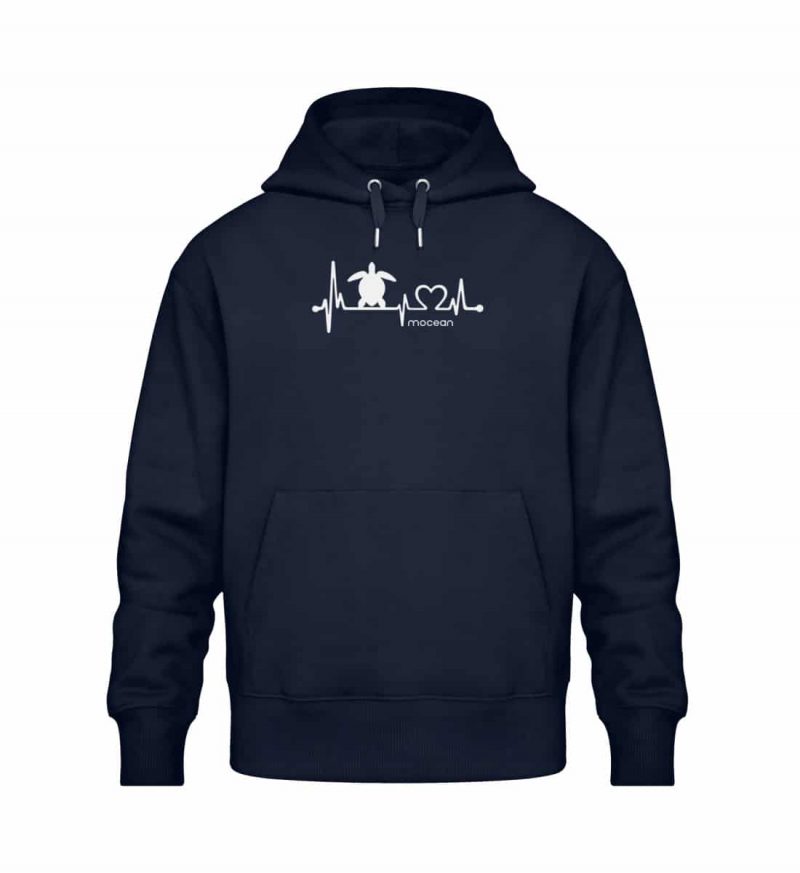 Love Turtle - Relaxed Bio Hoodie - navy
