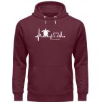 LoveTurtle – Premium Unisex Bio Hoodie – burgundy