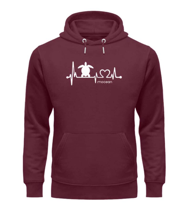 LoveTurtle - Premium Unisex Bio Hoodie - burgundy