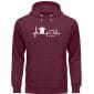 LoveTurtle - Premium Unisex Bio Hoodie - burgundy