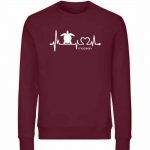 Love Turtle – Unisex Bio Sweater – burgundy