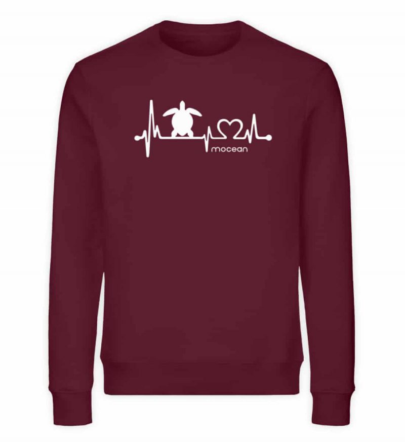 Love Turtle - Unisex Bio Sweater - burgundy