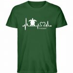 Love Turtle – Unisex Bio T-Shirt – bottle green