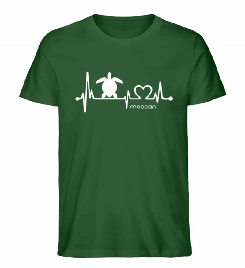 Love Turtle - Unisex Bio T-Shirt - bottle green