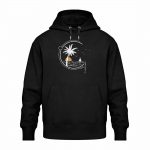 Meeresleben – Relaxed Bio Hoodie – black