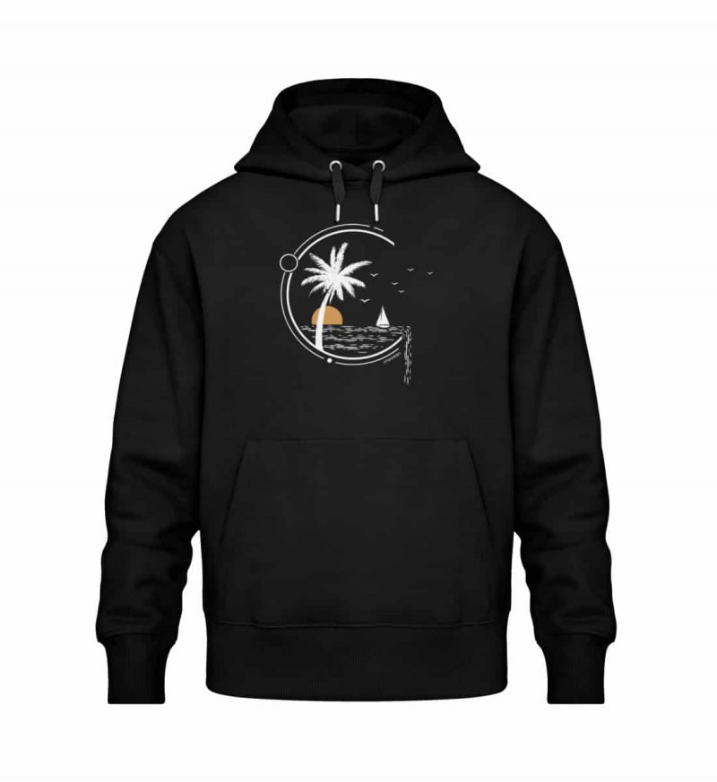 Meeresleben - Relaxed Bio Hoodie - black
