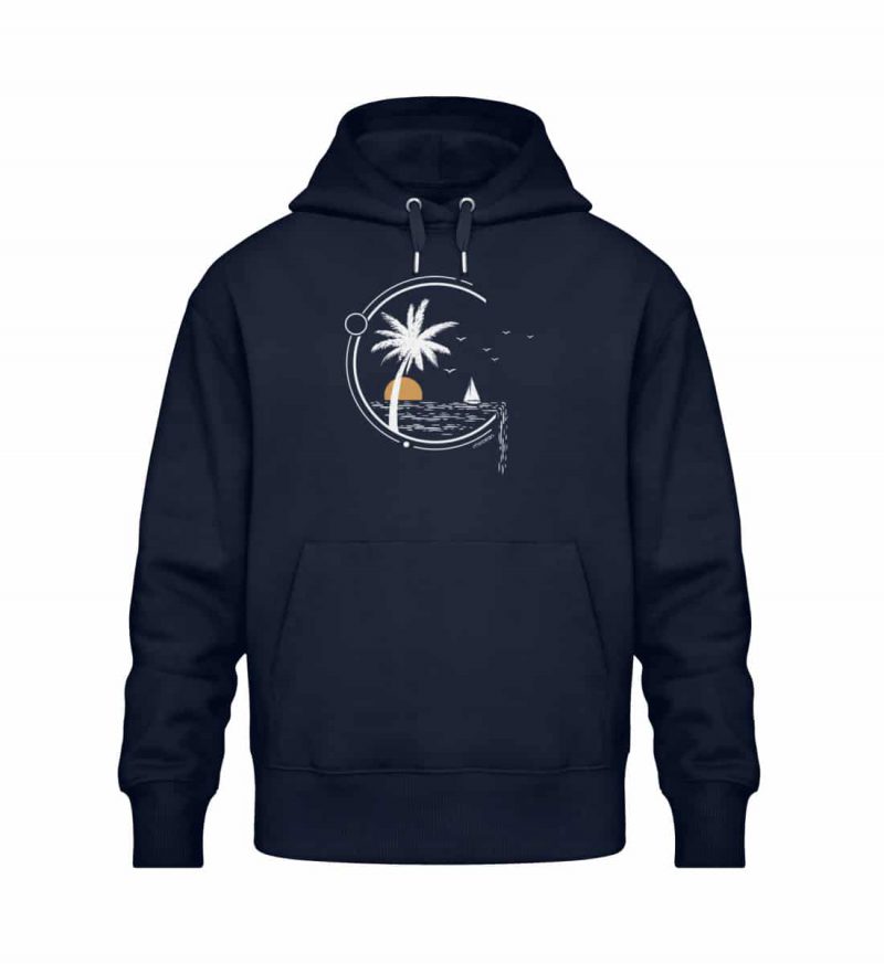 Meeresleben - Relaxed Bio Hoodie - blue
