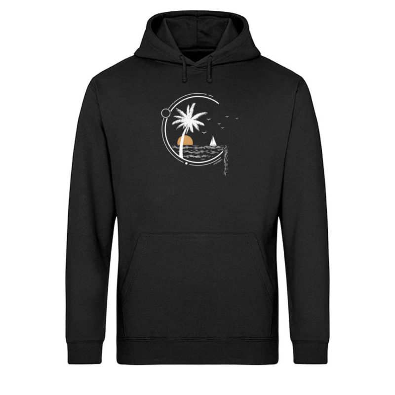 Meeresleben - Light Unisex Bio Hoodie - black