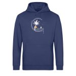 Meeresleben – Light Unisex Bio Hoodie – navy blue