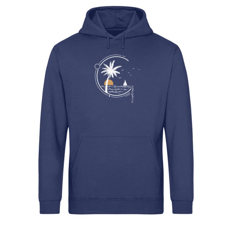Meeresleben - Light Unisex Bio Hoodie - navy blue