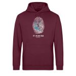 My DNA – Light Unisex Bio Hoodie – burgundy