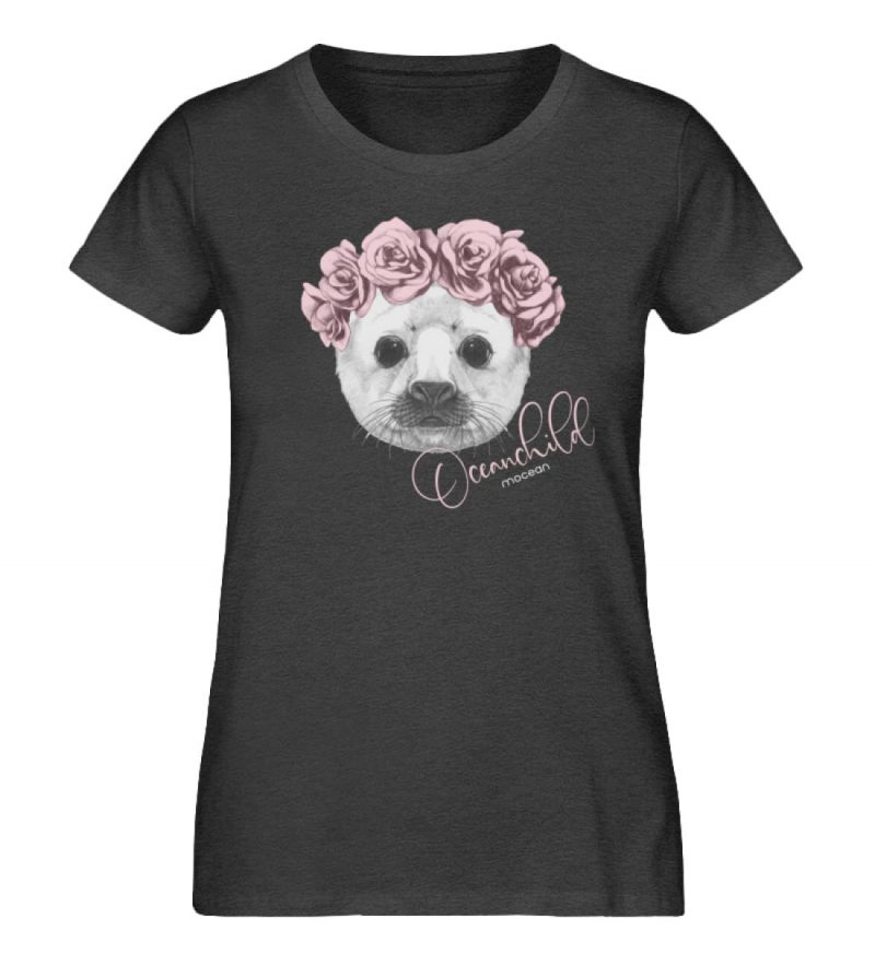 Oceanchild - Damen Premium Bio T-Shirt - dark heather grey