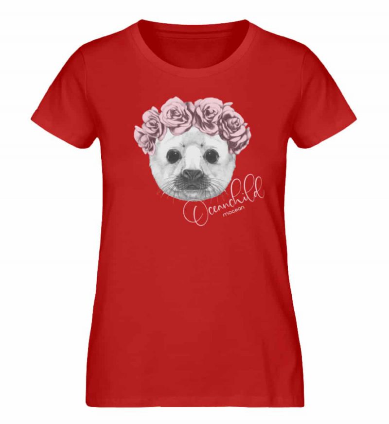 Oceanchild - Damen Premium Bio T-Shirt - red