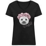 Oceanchild – Damen Bio V T-Shirt – black