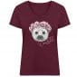 Oceanchild - Damen Bio V T-Shirt - burgundy