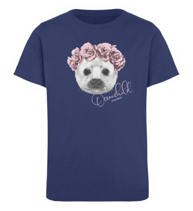 Oceanchild - Kinder Organic T-Shirt - french navy