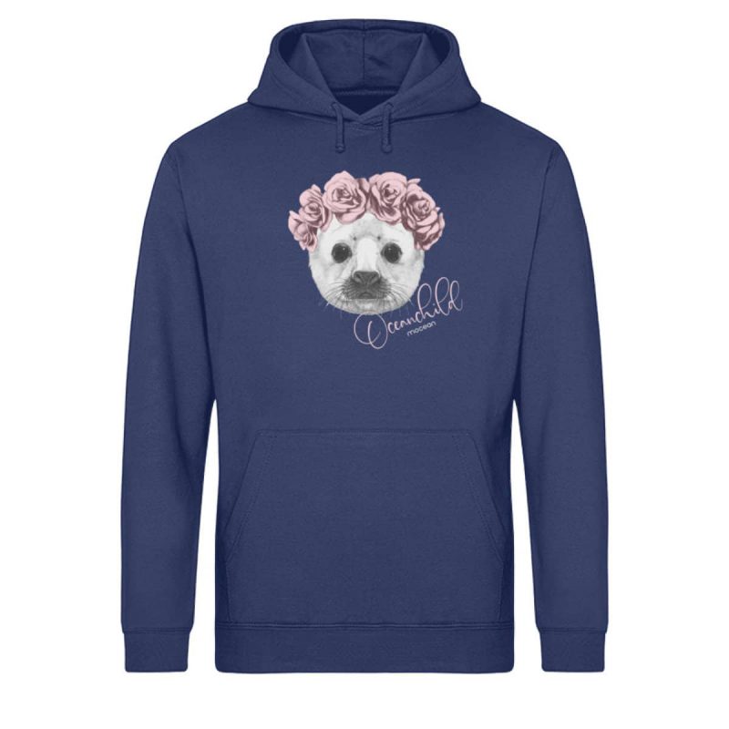 Oceanchild - Light Unisex Bio Hoodie - navy blue