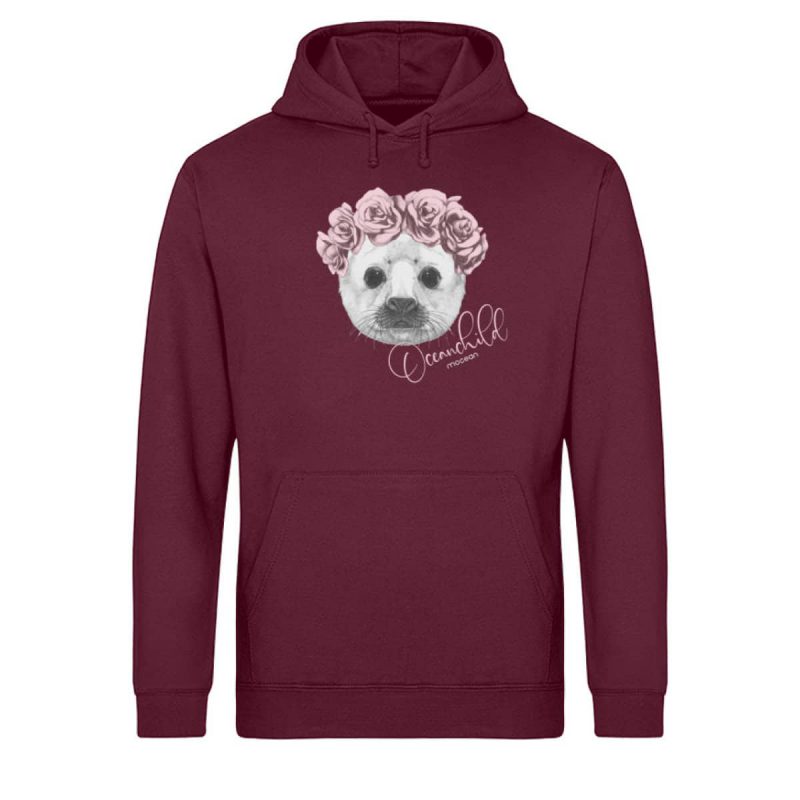 Oceanchild - Light Unisex Bio Hoodie - burgundy