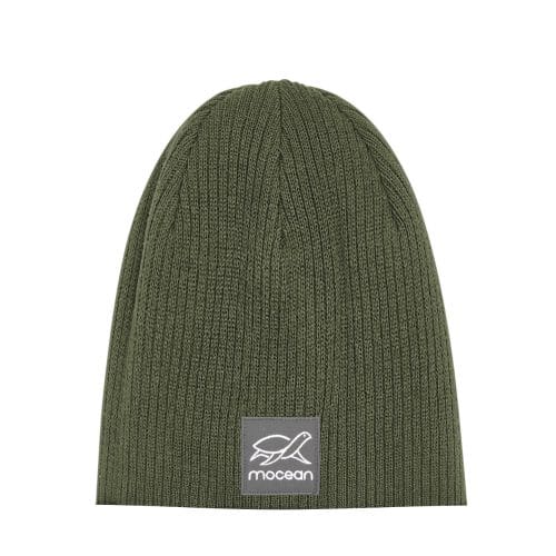 Organic Beanie ohne Umschlag in olive