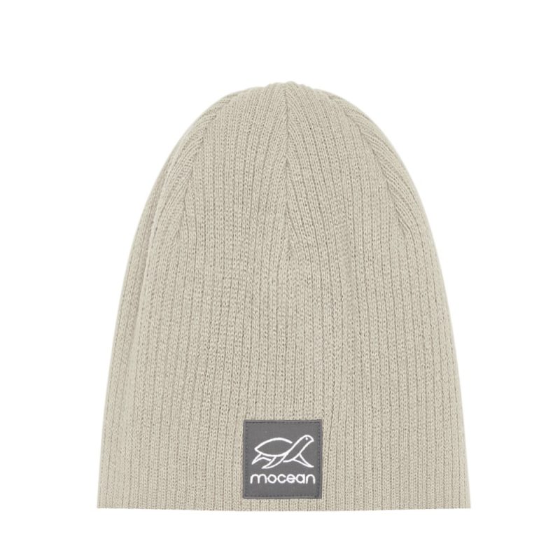 Organic Beanie ohne Umschlag in sand