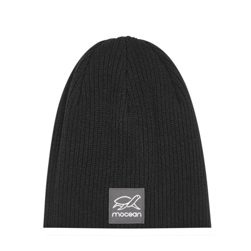 Organic Beanie ohne Umschlag in schwarz