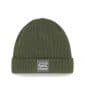Organic Beanie mit Umschlag in olive