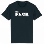 Organic T-Shirt „Oh Fack“ aus Bio Baumwolle in Black