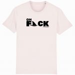 Organic T-Shirt „Oh Fack“ aus Bio Baumwolle in vintage white