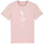 Organic T-Shirt „Leuchtturm“ aus Bio Baumwolle in Cream Heather Pink