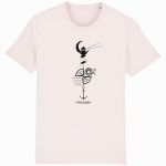 Organic T-Shirt „Leuchtturm“ aus Bio Baumwolle in Vintage White