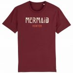Organic T-Shirt „Mermaid Hunter“ aus Bio Baumwolle in Burgundy