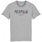 Organic T-Shirt „Mermaid Hunter“ aus Bio Baumwolle in Heather Grey