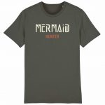 Organic T-Shirt „Mermaid Hunter“ aus Bio Baumwolle in Khaki