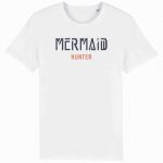 Organic T-Shirt „Mermaid Hunter“ aus Bio Baumwolle in weiß