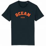 Organic T-Shirt „Ocean Kiss“ aus Bio Baumwolle in Black