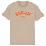 Organic T-Shirt „Ocean Kiss“ aus Bio Baumwolle in Desert Dust