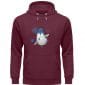Pinguin Winterfun - Premium Unisex Bio Hoodie - burgundy