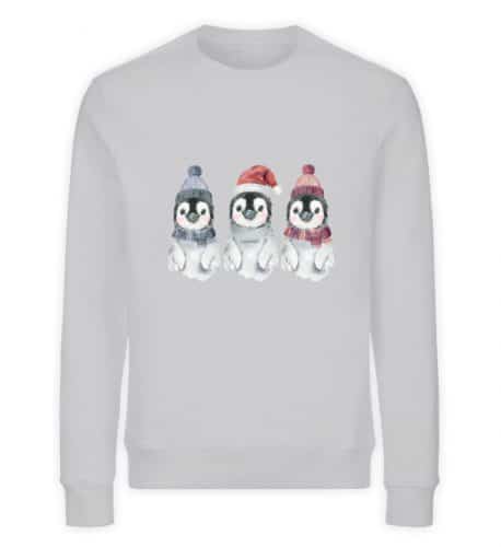 Pinguin Wintertrio - Unisex Bio Sweater - heathergrey