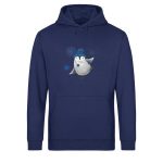 Pinguin Winterfun – Light Unisex Bio Hoodie – blue