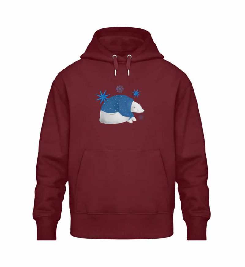 Polarbär - Relaxed Bio Hoodie - burgundy