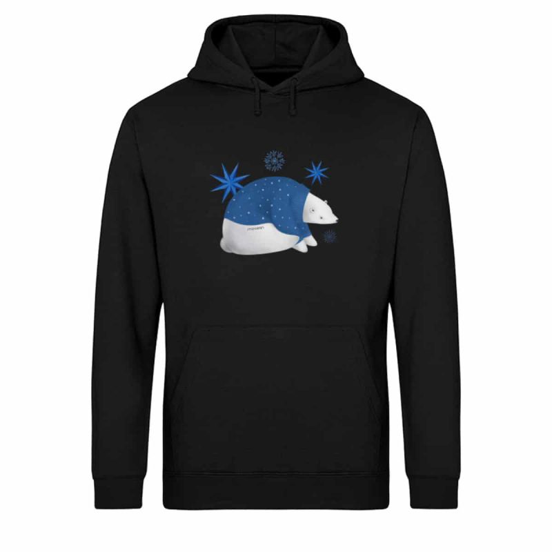 Polarbär - Light Unisex Bio Hoodie - black